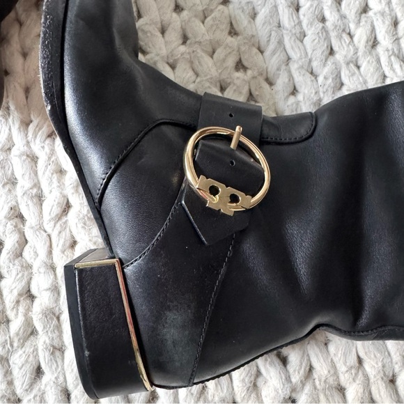 Tory Burch Black Leather Sofia Riding Boot, size 6.5 - Picture 3 of 12